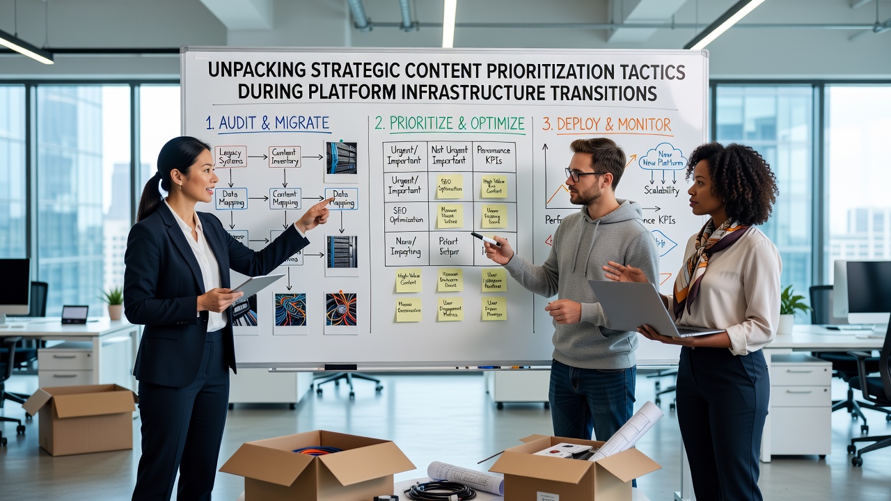 Unpacking Strategic Content Prioritization Tactics During Platform Infrastructure Transitions
